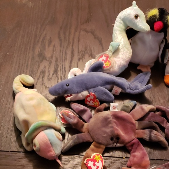 Sea themed Beanie babies - Picture 2 of 3